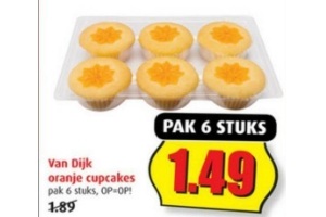 van dijk oranje cupcakes