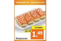 oranje tompoucen