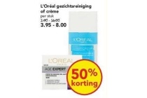 l oreal gezichtsreiniging of creme