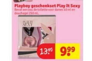 playboy geschenkset play it sexy nu eur9 99 per stuk