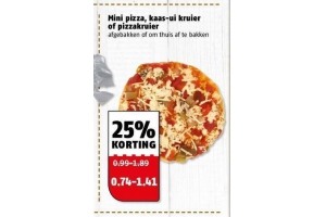 mini pizza of kruier