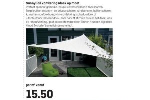 sunnysail zonweringsdoek