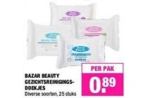 bazar beauty gezichtsreinigingsdoekjes