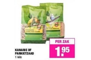 kanarie of parkietzaad