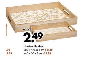 houten dienblad