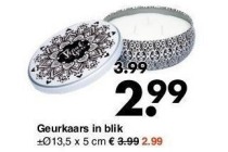 geurkaars in blik