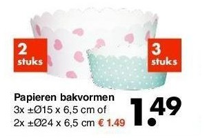 papieren bakvormen