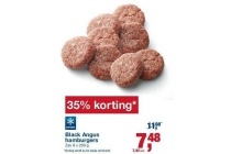 black angus hamburgers