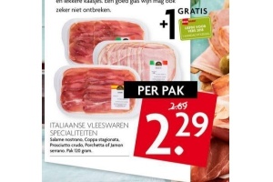 italiaanse vleeswaren specialiteiten