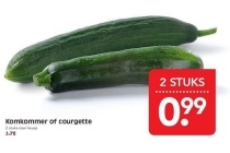 komkommer of courgette