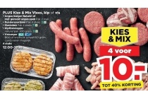 plus kies en mix vlees kip of vis