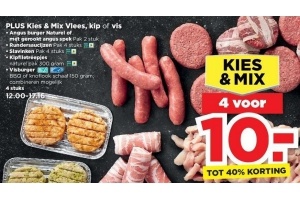 plus kies en mix vlees kip of vis