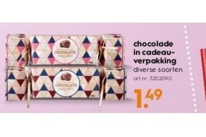 chocolade in cadeauverpakking