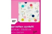 servetten confetti