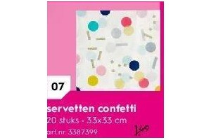 servetten confetti