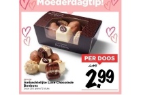 ambachtelijke luxe chocolade bonbons