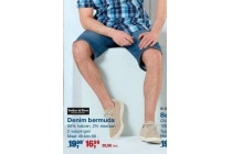 tailor en son denim bermuda