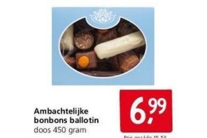 ambachtelijke bonbons ballotin