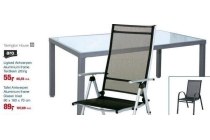 tafel antwerpen aluminium frame