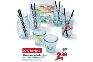 alle gerecyclede glas
