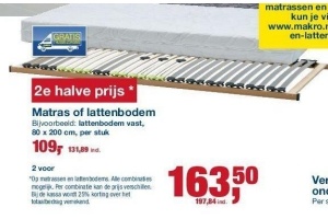 matras of lattenbodem