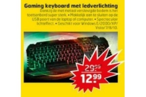 gaming keyboard met led verlichting