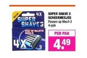 super shave 3 scheermesjes