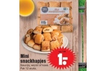 mini snackhapjes nu eur1 00 per stuk