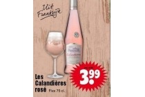 les calandieres rose nu eur3 99 per fles