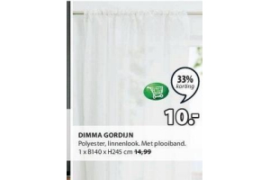 dimma gordijn nu eur10 per stuk