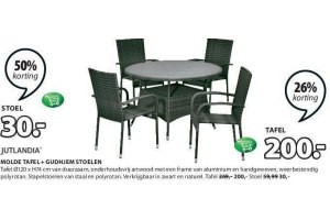 jutlandia molde tafel of gudhjem stoelen