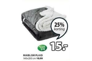 maiblom plaid nu eur15 per stuk