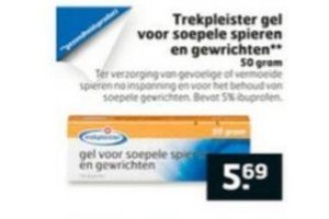 trekpleister gel voor soepele spieren en gewrichten nu eur5 69 per stuk