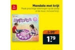 mandala met krijt nu eur1 79 per stuk