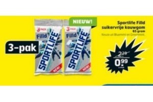 sportlife filld kauwgom nu eur0 99 per 3 pak