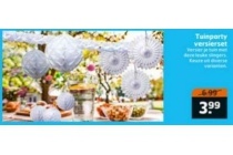 tuinparty versierset nu eur3 99 per stuk