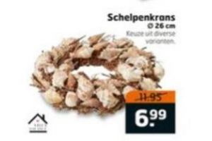 schelpenkrans nu eur6 99 per stuk