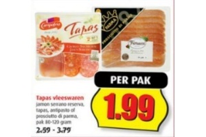 tapas vleeswaren