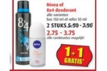 nivea of 8x4 deodorant