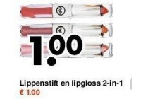 lippenstift en lipgloss 2 in 1