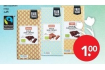 deen biologisch fair trade chocolade