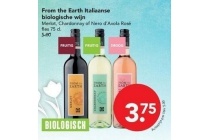 from the eart italiaanse biologische wijn