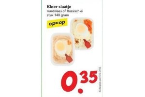 kleer slaatje