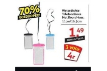 waterdichte telefoonhoes met koord