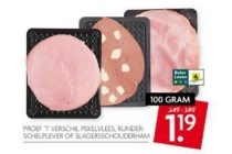 proef t verschil pekelvlees runderschelplever of slagersschouderham