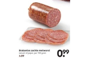 brabantse zachte metworst