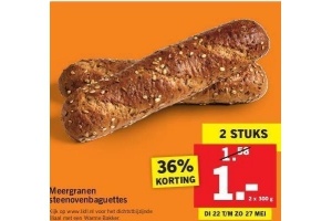 meergranen steenovenbaguettes