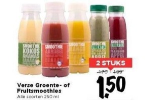 verse groente of fruitsmoothies