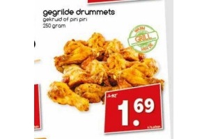 gegrilde drummets