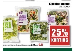 kleintjes groente